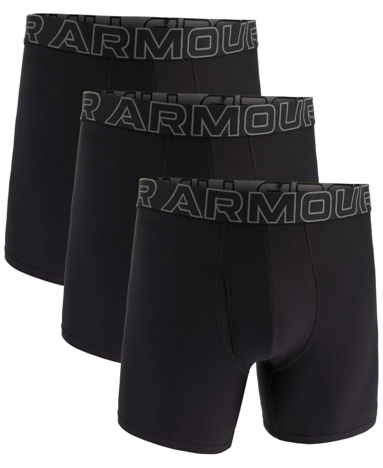 Men's Performance Tech Solid 6" Boxer Briefs - 3-pack Under Armour