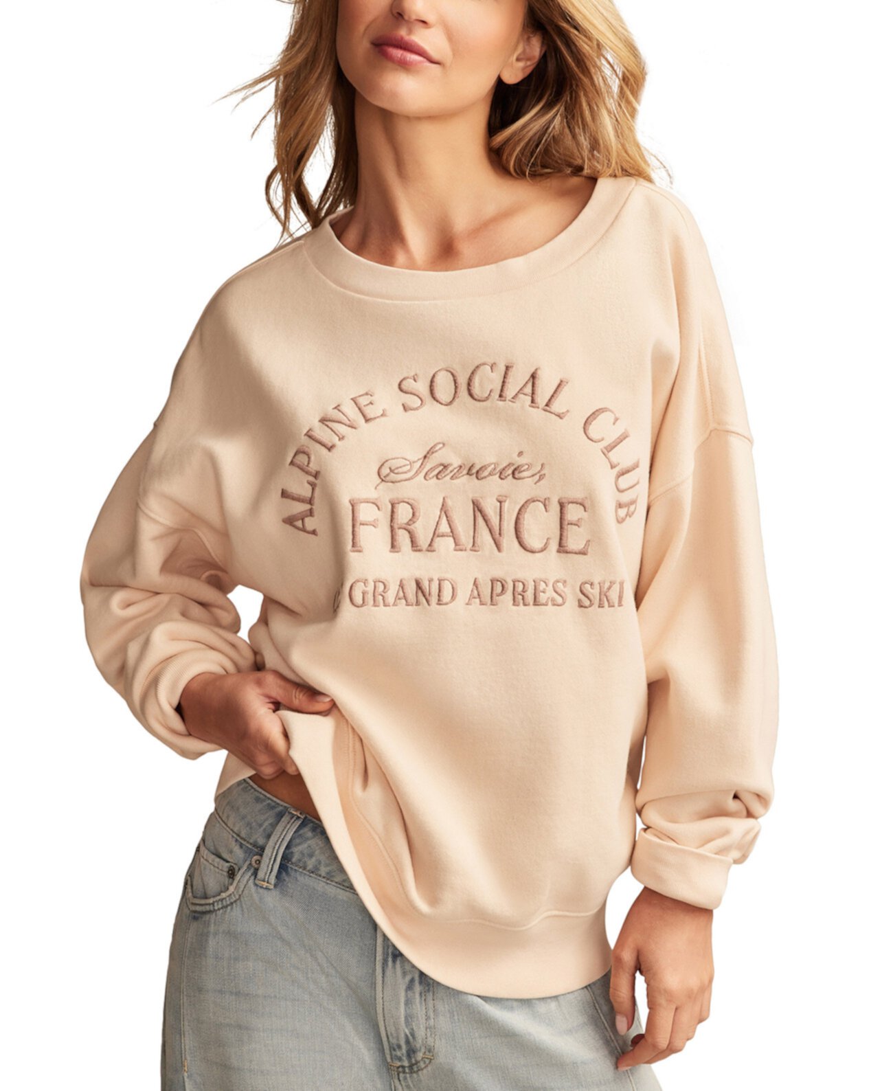 Women's Alpine Social Club Graphic Sweatshirt Lucky Brand