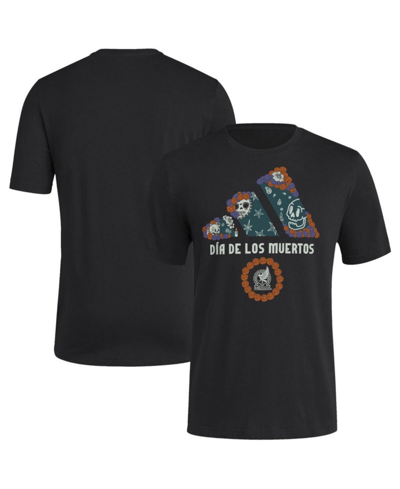 Men's Black Mexico National Team Dia De Los Muertos T-shirt Adidas