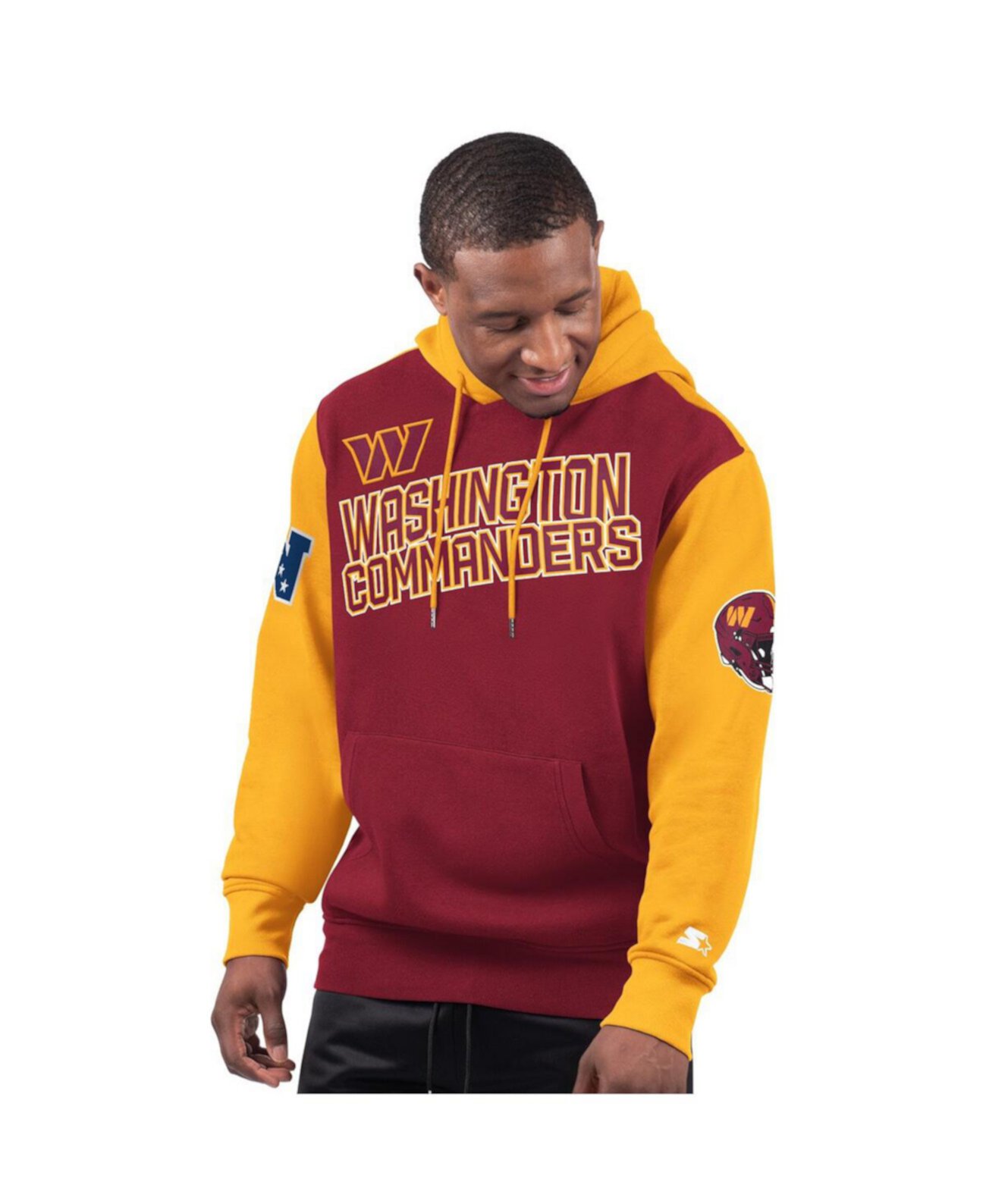 Men's Burgundy Washington Commanders Extreme Pullover Hoodie Starter