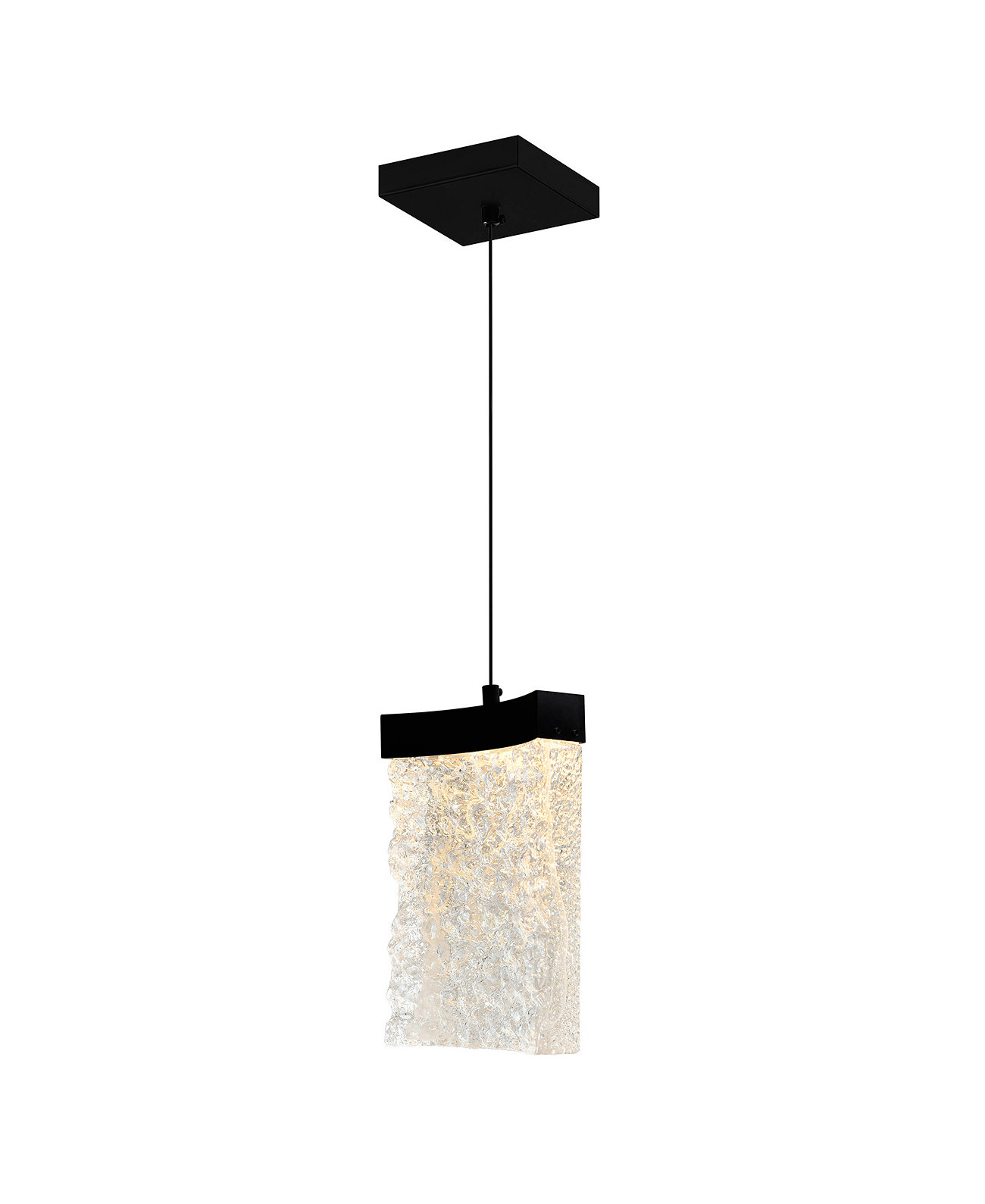 12" Metal Lava Integrated LED Mini Pendant CWI Lighting