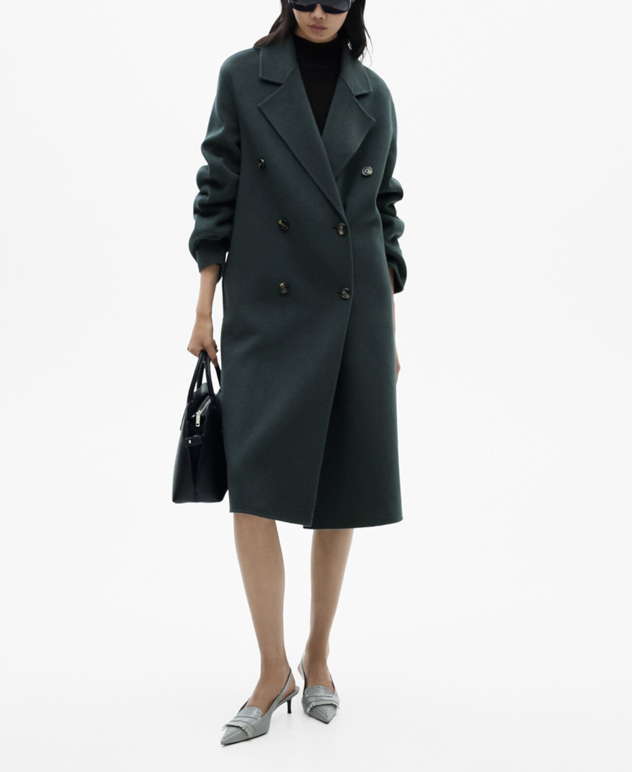 Women's Handmade Oversized Wool Coat Mango