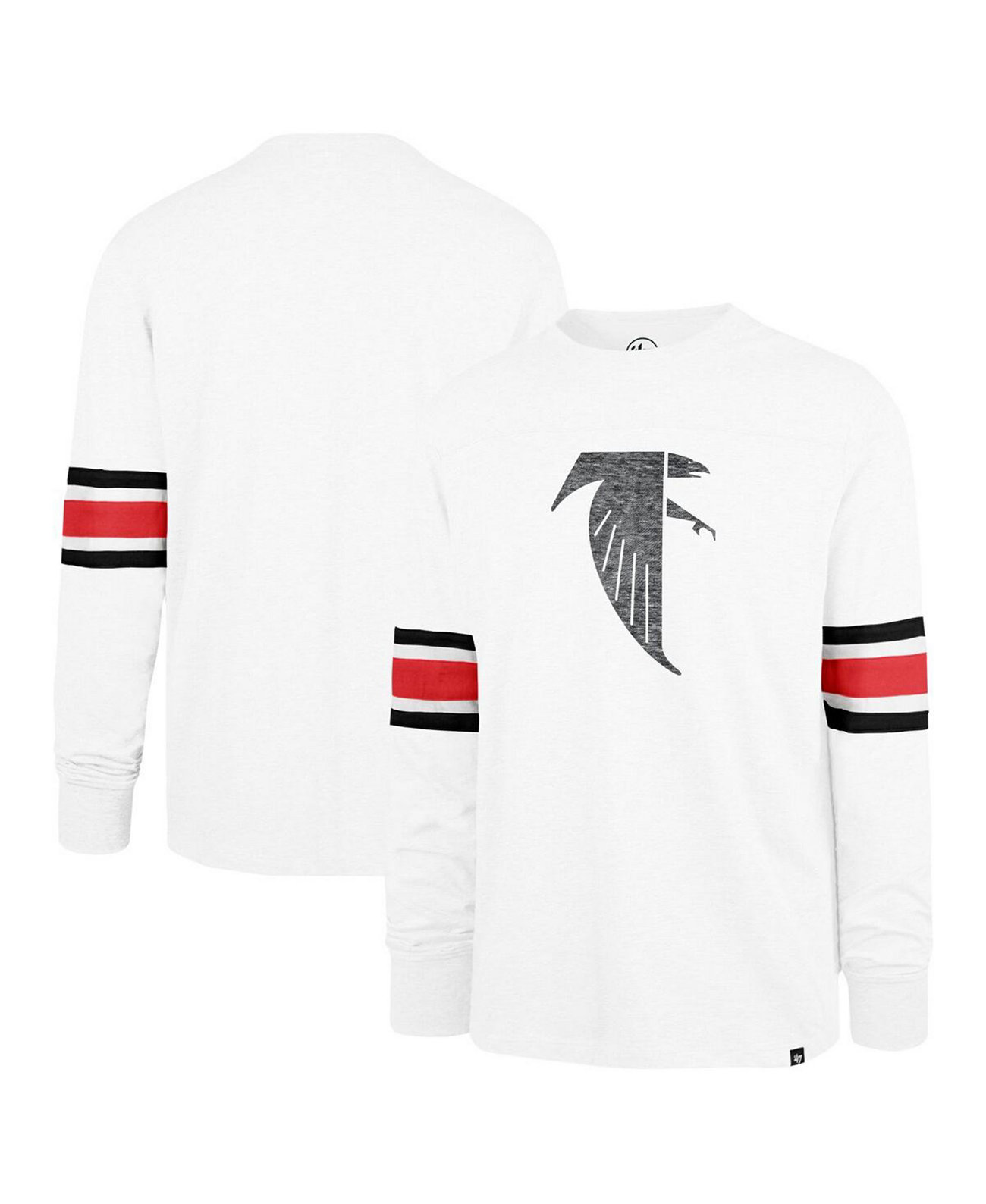 Men's White Atlanta Falcons Gridiron Throwback Premier Brex Long Sleeve T-Shirt '47 Brand