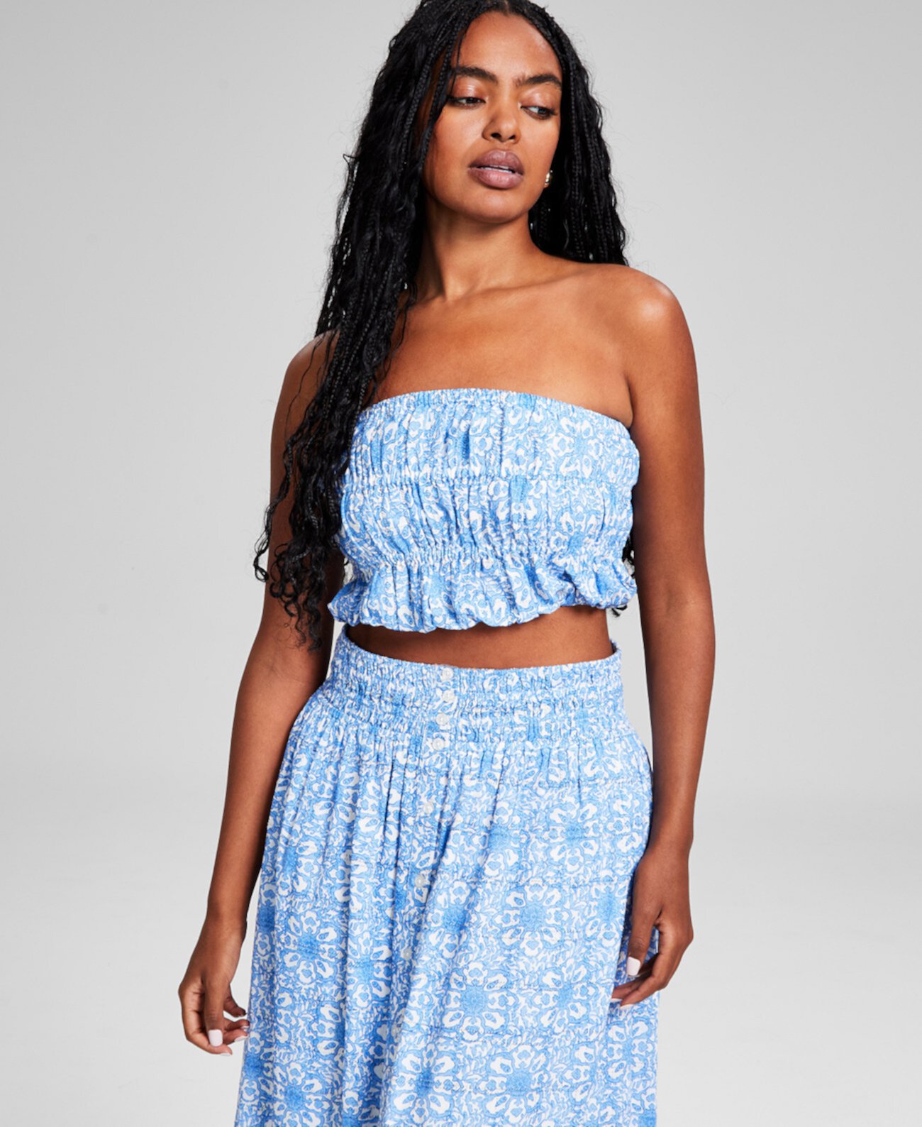 Women's Cotton Strapless Tube Top, Created for Macy's And Now This