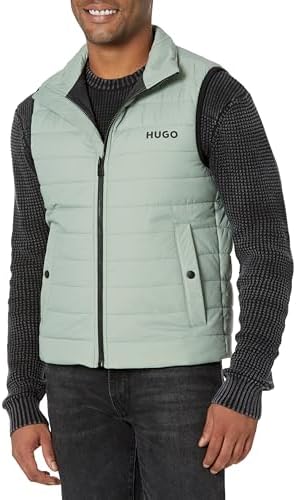 HUGO Mens Stand Collar Puffer Vest Hugo