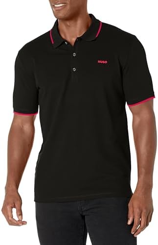 HUGO Men's Slim Fit Cotton Mix Polo Shirt Hugo