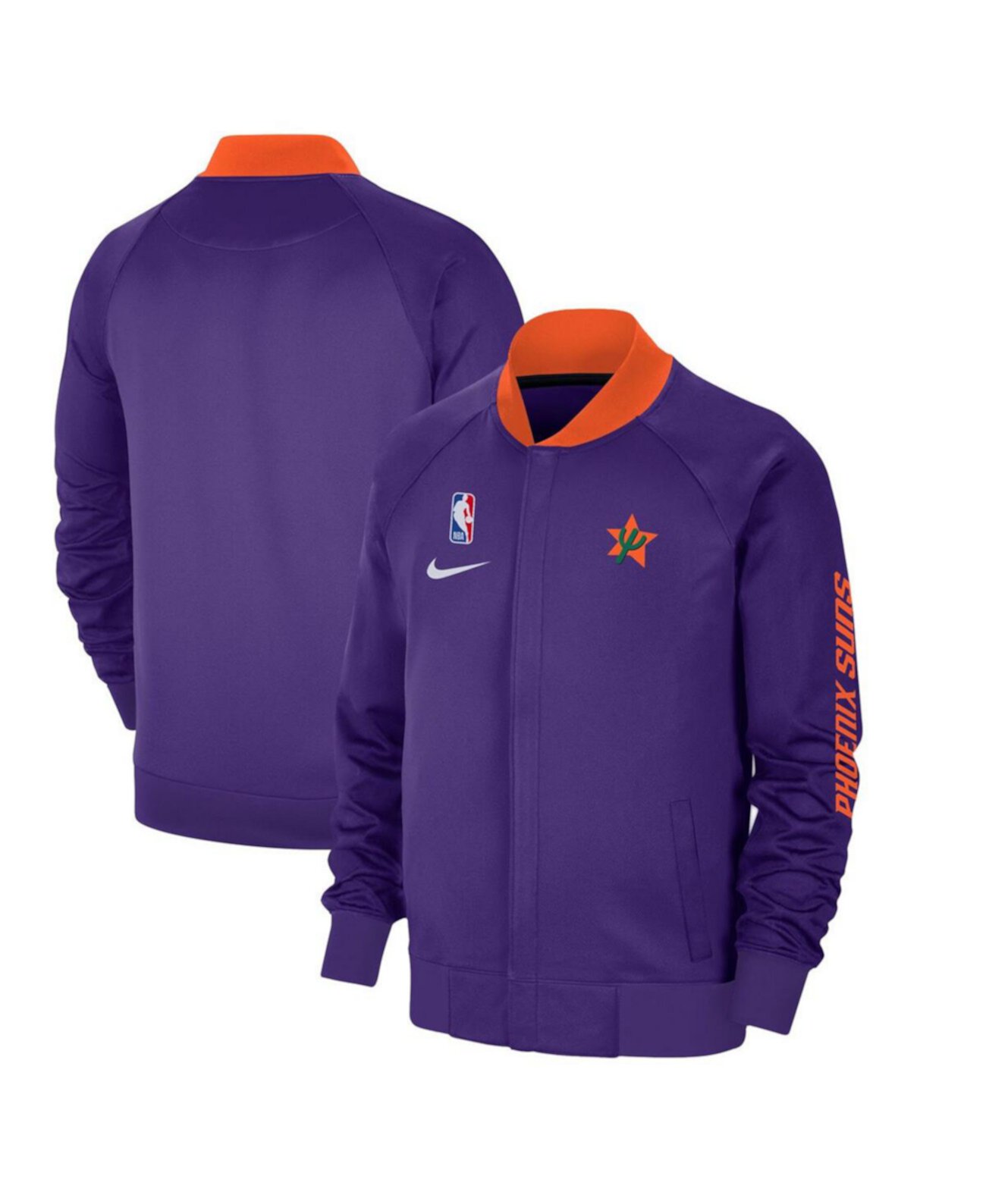 Мужская фиолетовая куртка Phoenix Suns City Edition 2024/25 от Nike, Authentic Showtime с полной молнией Nike