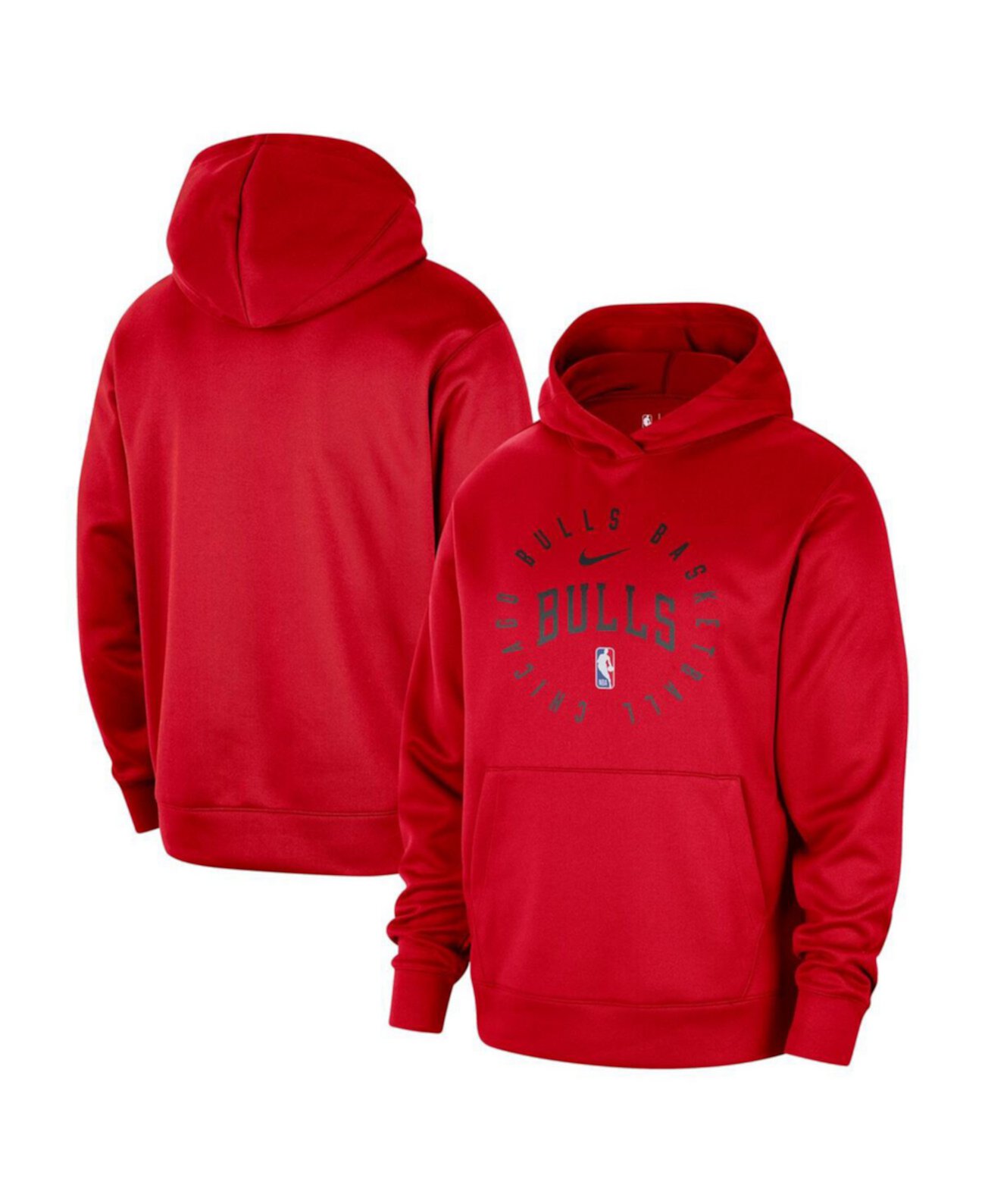 Men's Red Chicago Bulls 2024/25 Spotlight On-Court Practice Performance Pullover Hoodie Nike