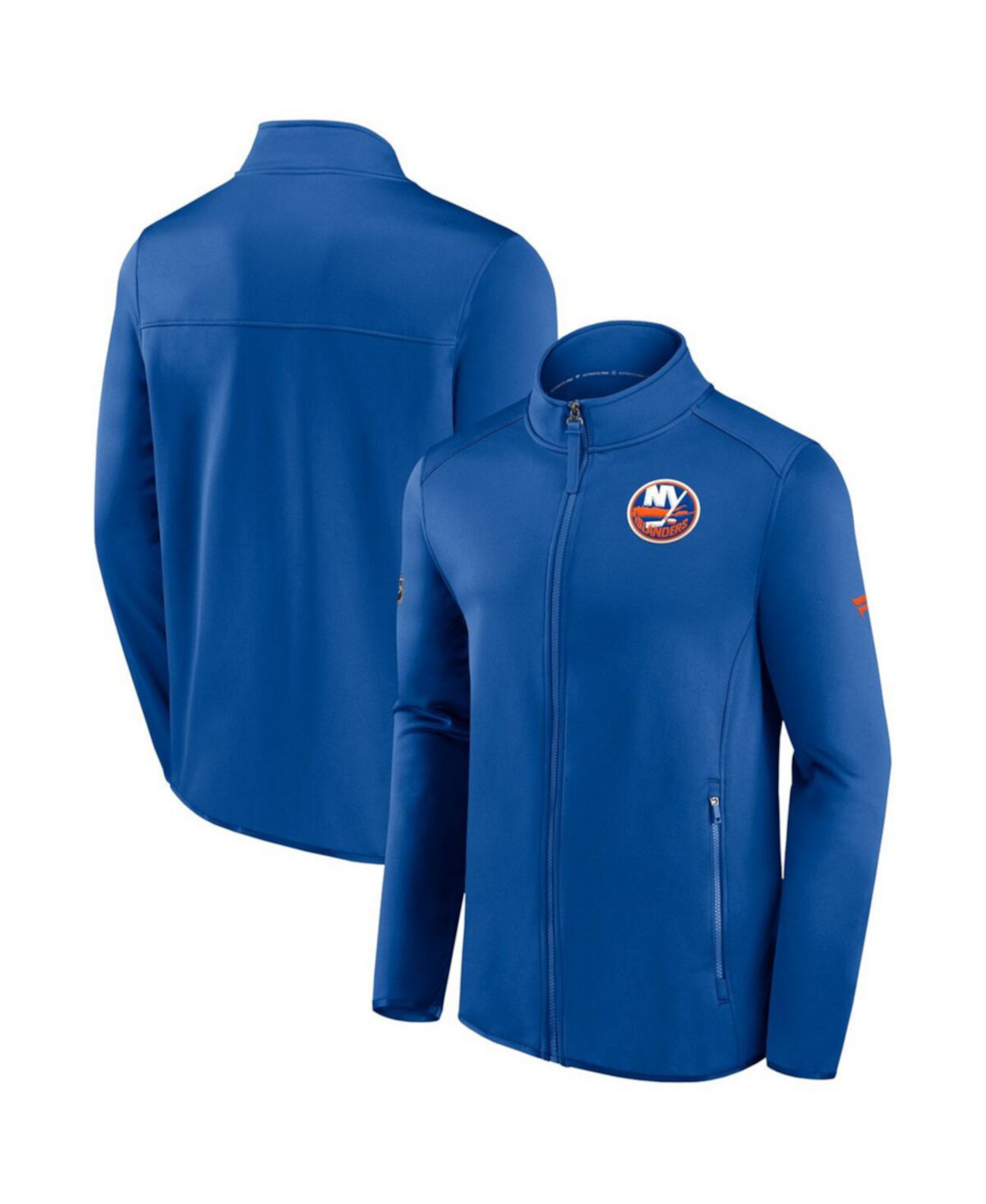 Мужская флисовая куртка New York Islanders Authentic Pro Rink с полной запашной застежкой Fanatics