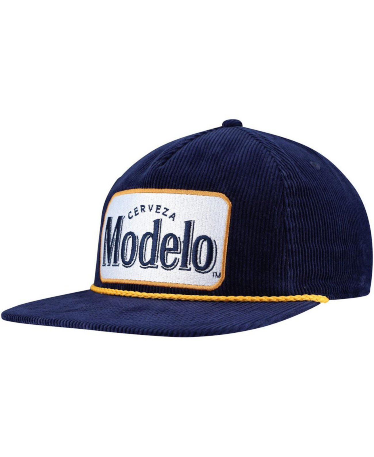 Men's Navy Modelo Corduroy Rope Golf Snapback Hat Lids