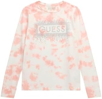 GUESS Girls' Eco Tie Dye Long Sleeve T-Shirt Guess