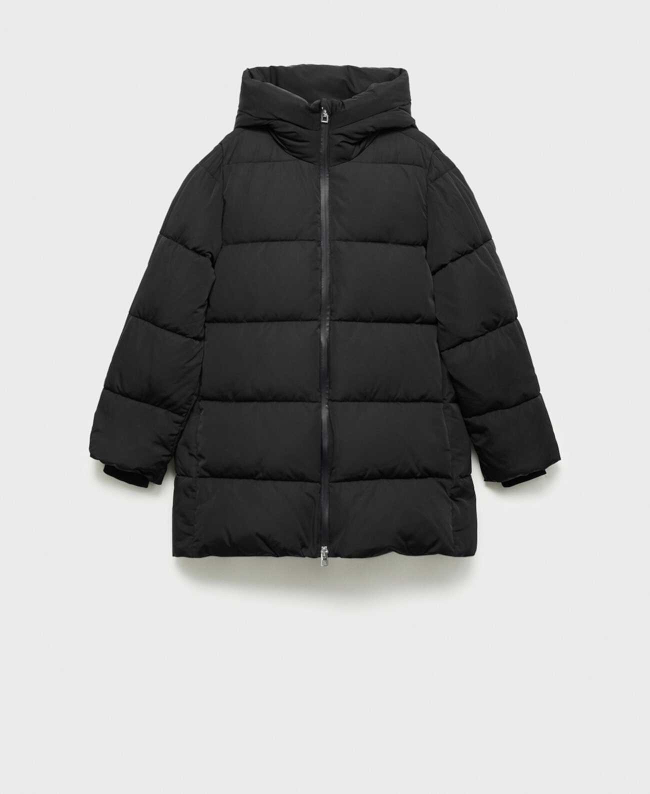 Women's Hood Quilted Coat Mango