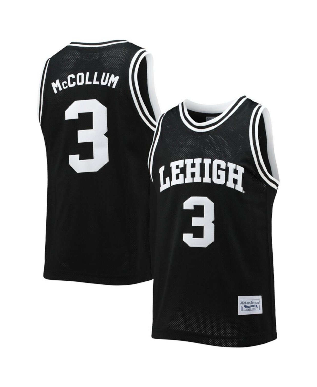 Men's C.J. McCollum Black Lehigh Mountain Hawks Alumni Commemorative Classic Basketball Jersey Original Retro Brand