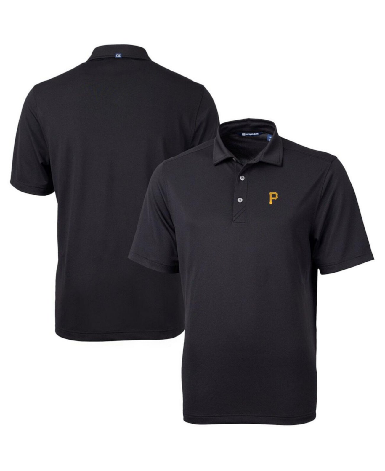 Men's Black Pittsburgh Pirates Virtue Eco Pique Polo Cutter & Buck