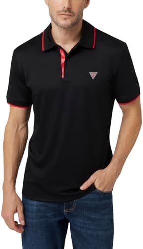 GUESS Men's Short Sleeve Tech Stretch Polo Guess