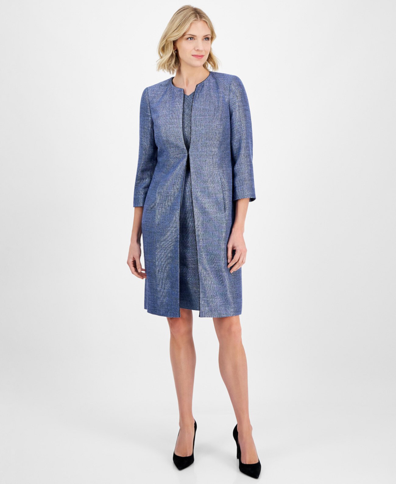 Women's Piping-Trim Tweed Topper Jacket, Regular & Petite Kasper