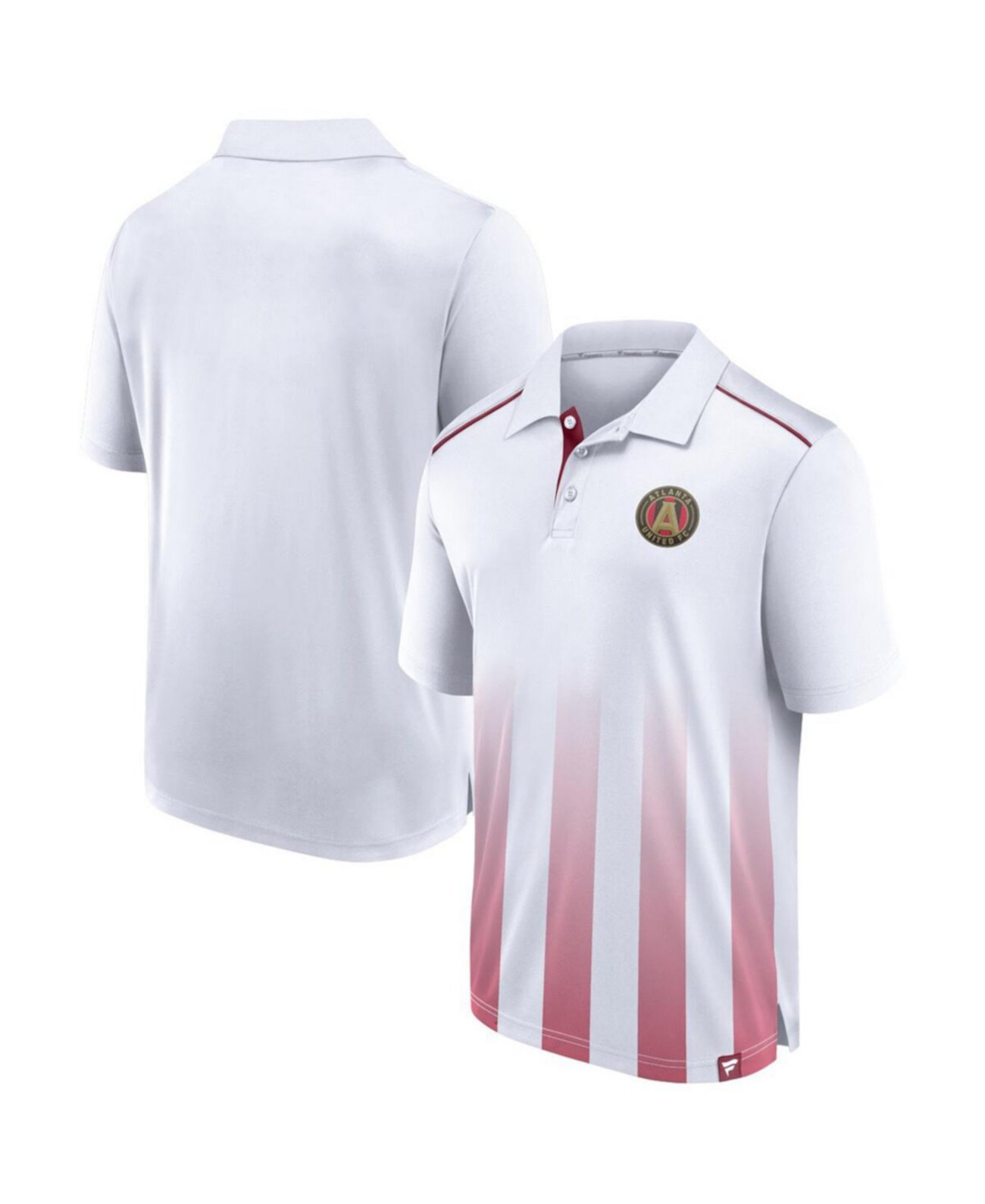 Men's White Atlanta United FC Line Up Fade Polo Fanatics