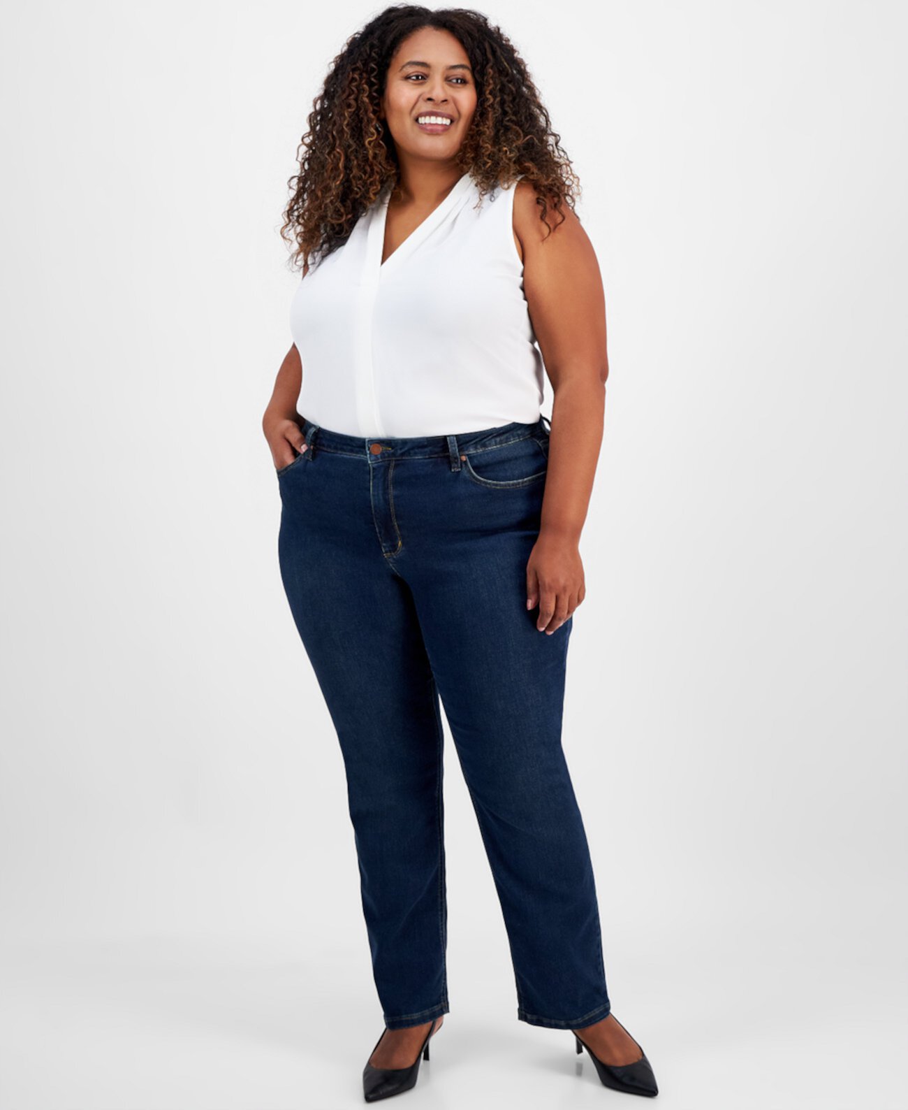 Plus Size Lexington Straight-Leg Jeans Jones New York