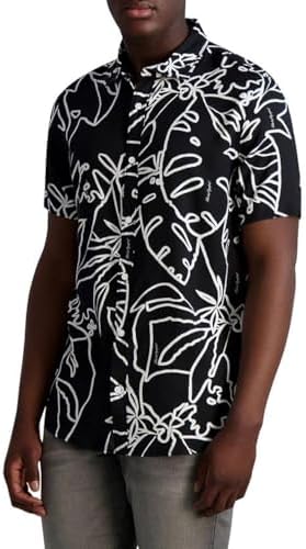 KARL LAGERFELD Men's Flowy Everyday Sportswear Shirt Karl Lagerfeld