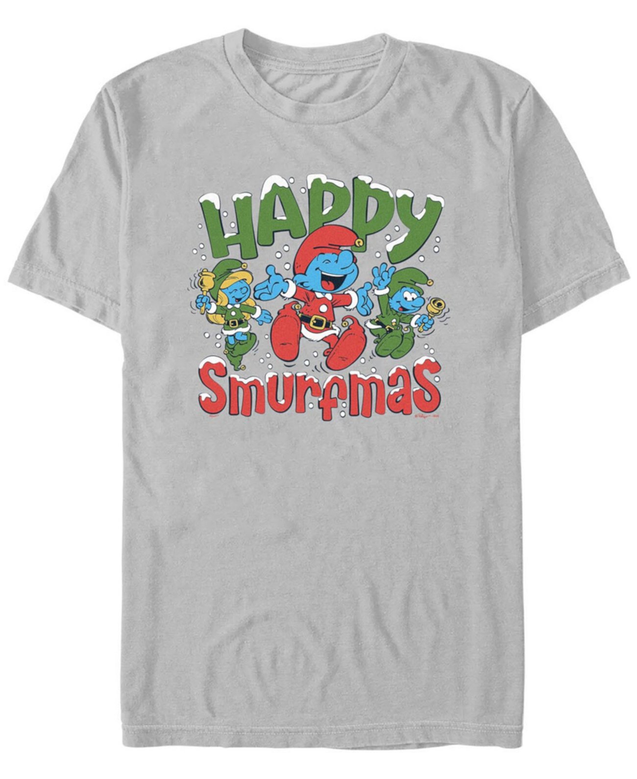 Men's Happy Smurfmas Short Sleeve T-Shirt Fifth Sun