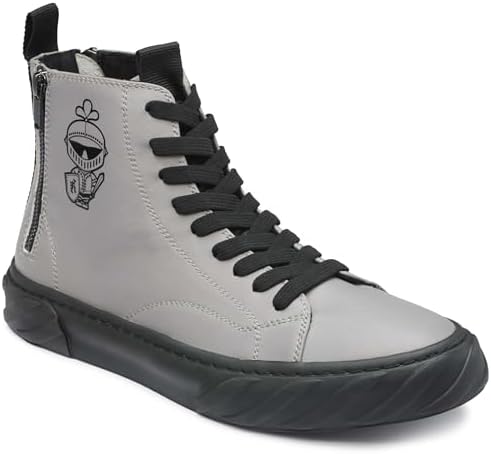 KARL LAGERFELD Men's Double Zip Hi Top Sneaker Karl Lagerfeld