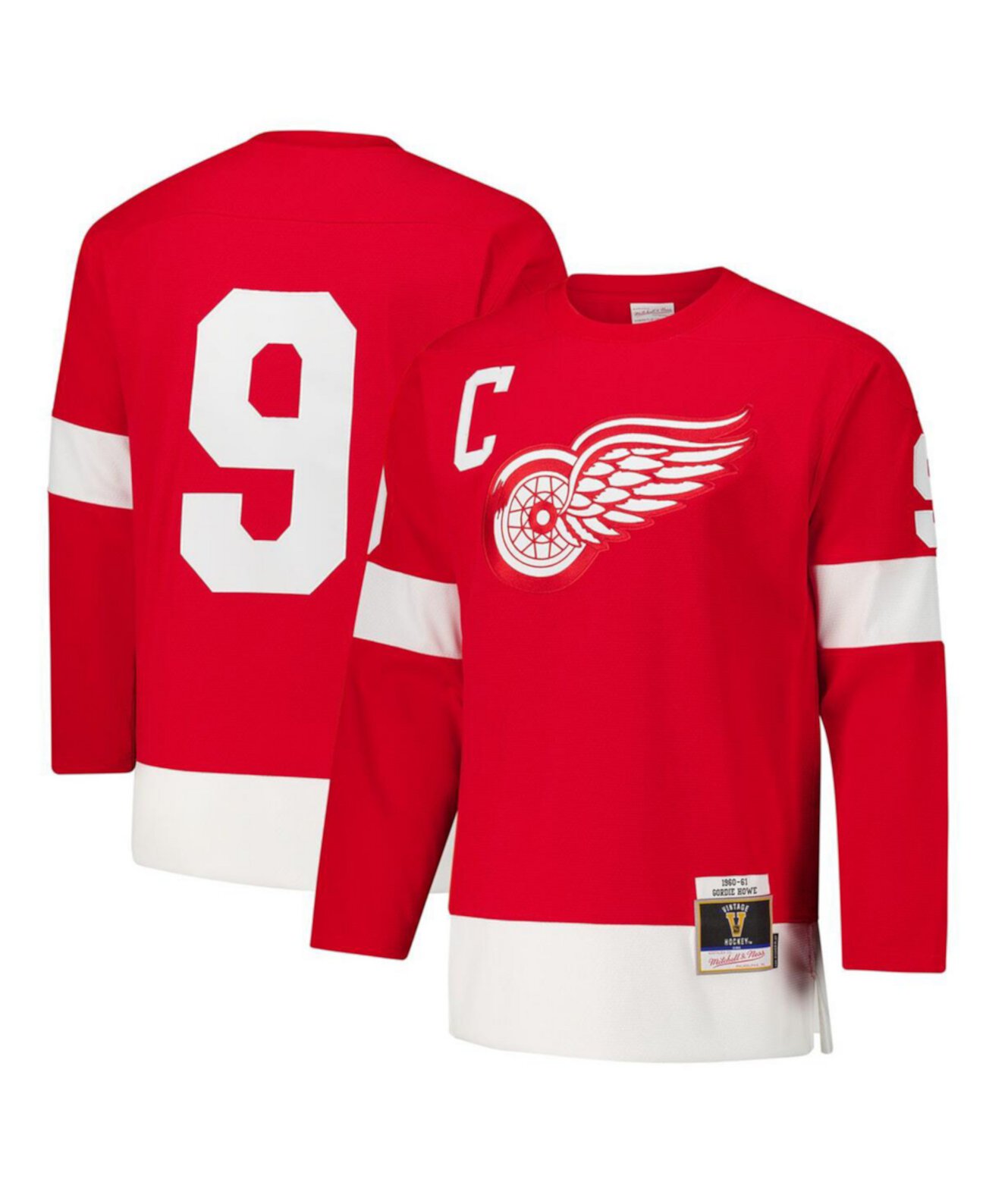 Men's Gordie Howe Red Detroit Red Wings 1960-61 Power Play Jersey Mitchell & Ness