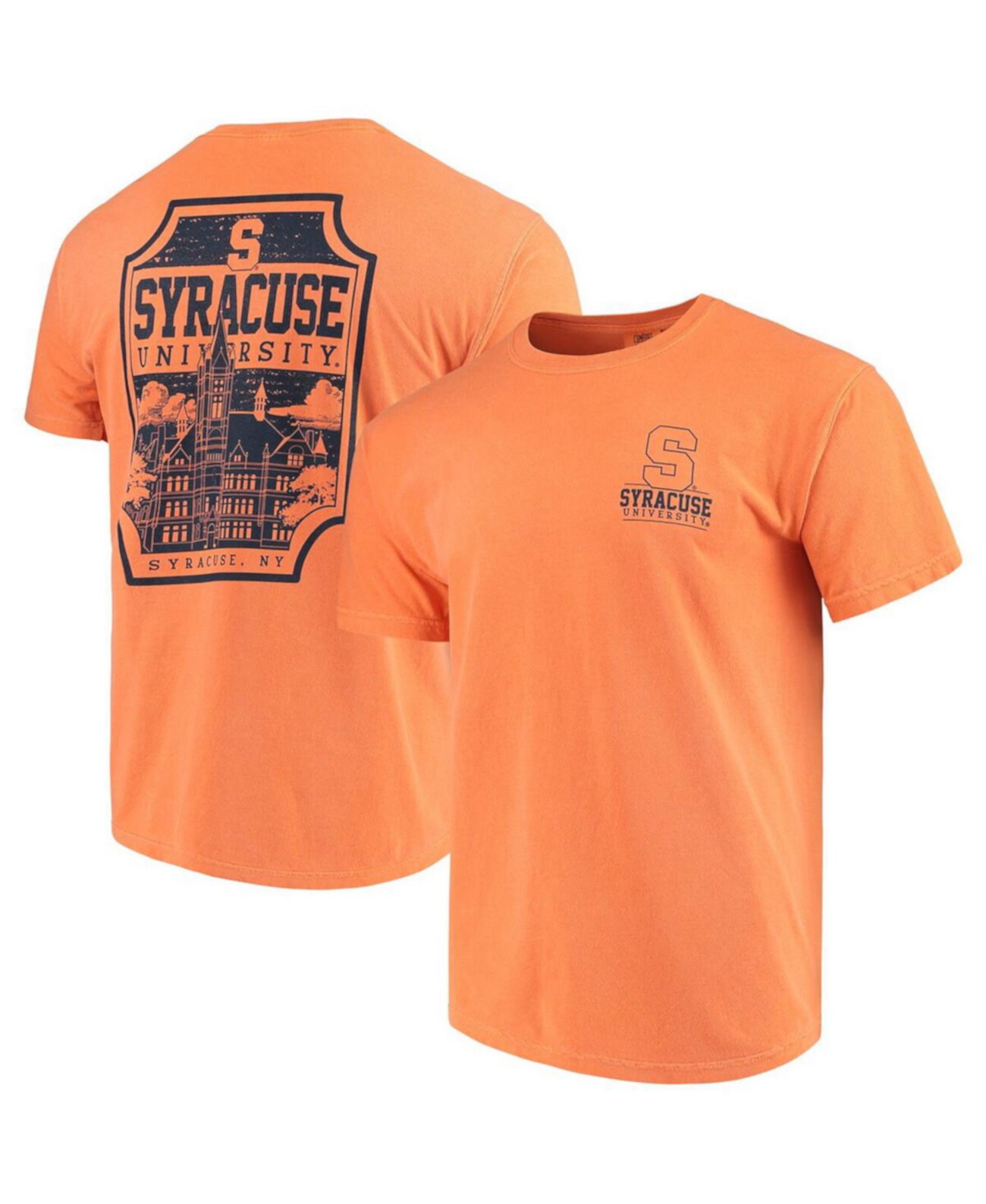 Men's Orange Syracuse Orange Comfort Colors Campus Icon T-Shirt Image One