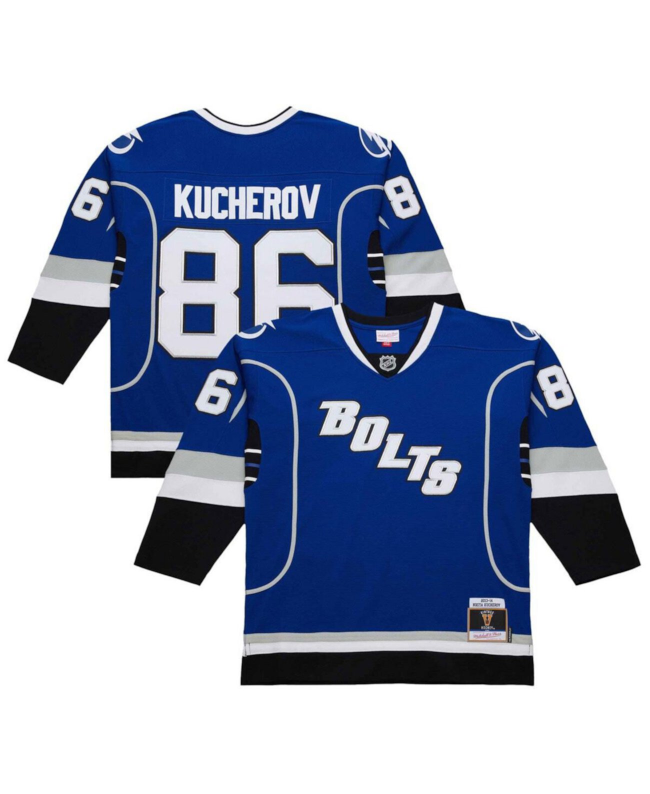 Men's Nikita Kucherov Blue Tampa Bay Lightning 2013-14 Power Play Jersey Mitchell & Ness