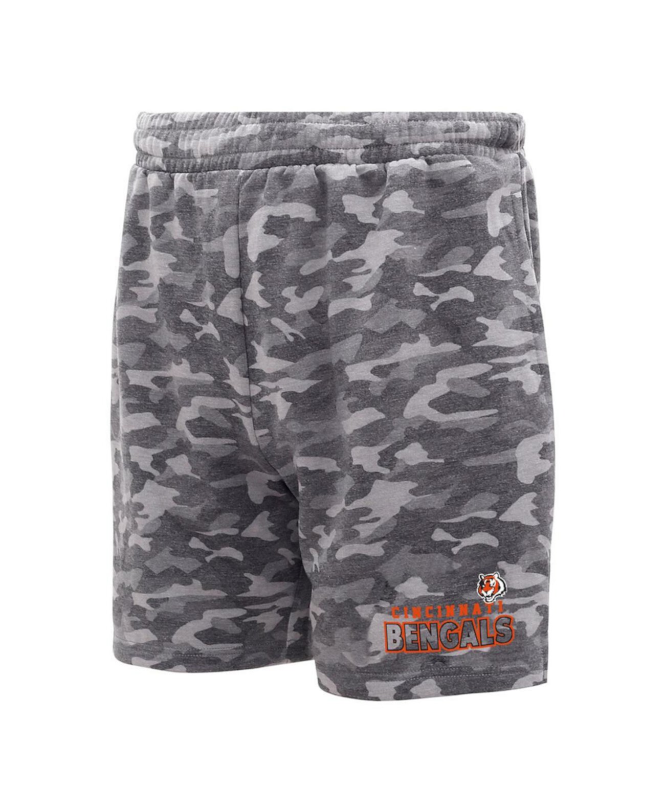 Men's Charcoal Cincinnati Bengals Biscayne Camo Shorts Concepts Sport