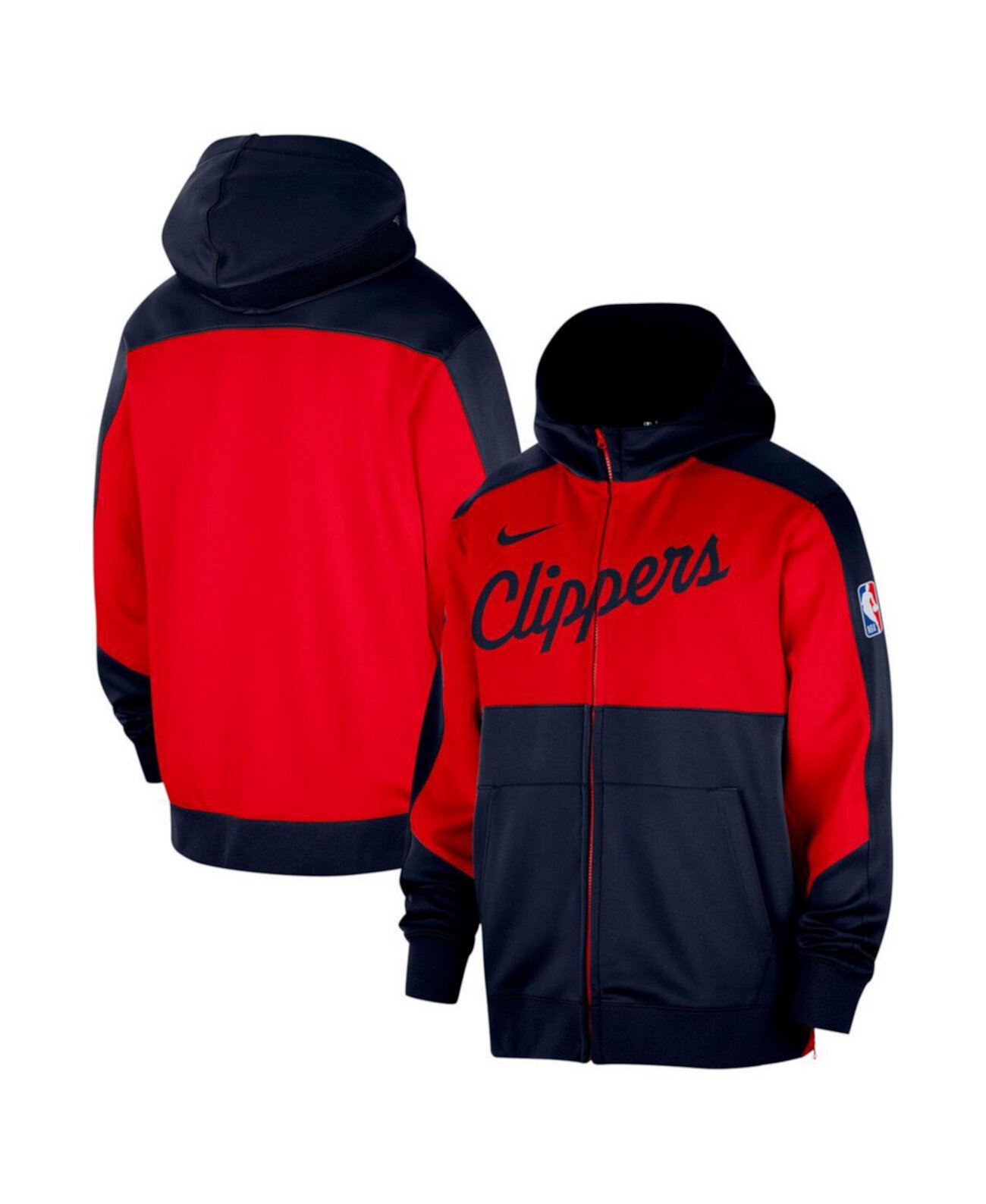 Мужское худи Nike Authentic On-Court Showtime с молнией для болельщиков Los Angeles Clippers Nike