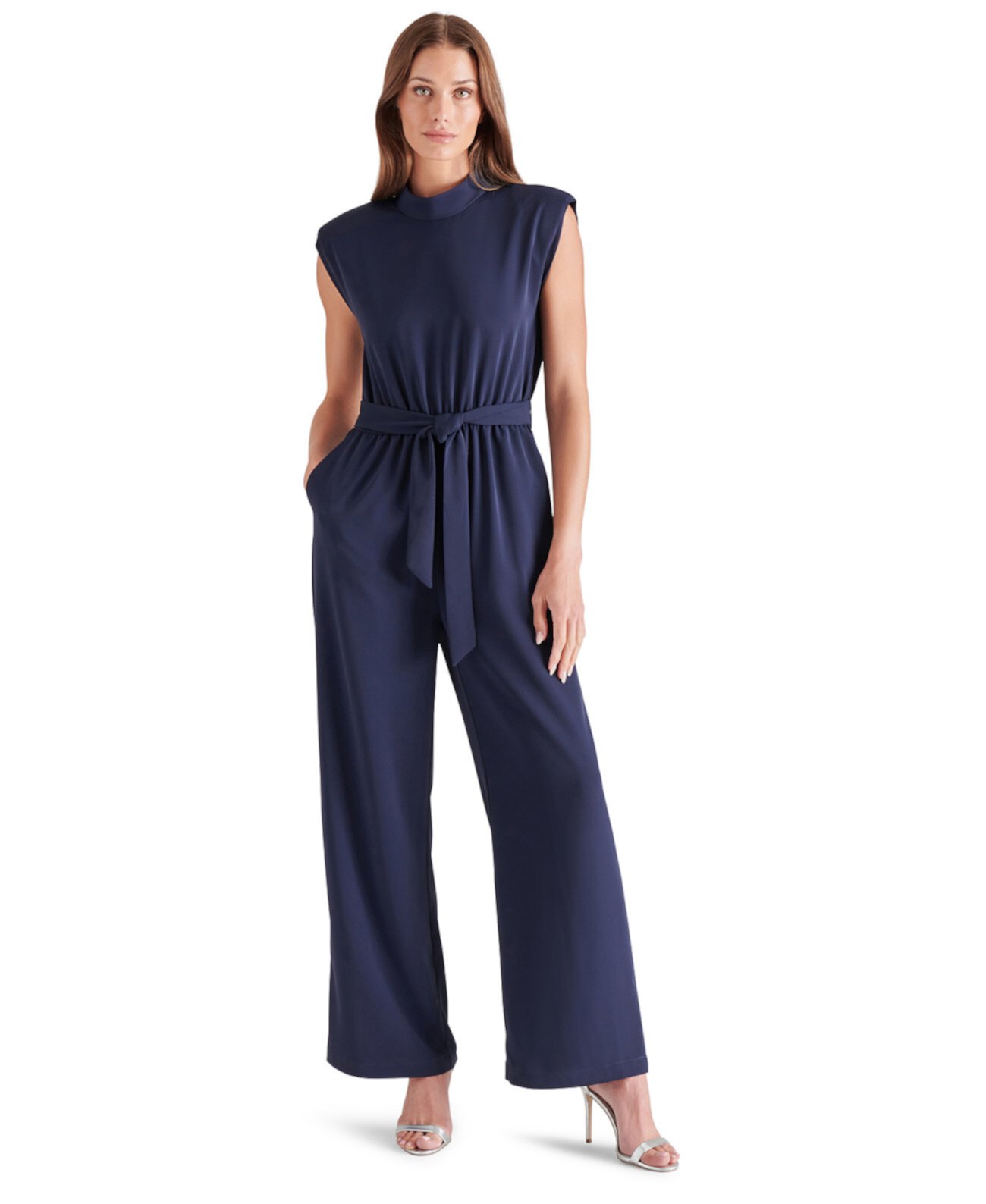 Women's Silvette Tie-Waist Jumpsuit Steve Madden