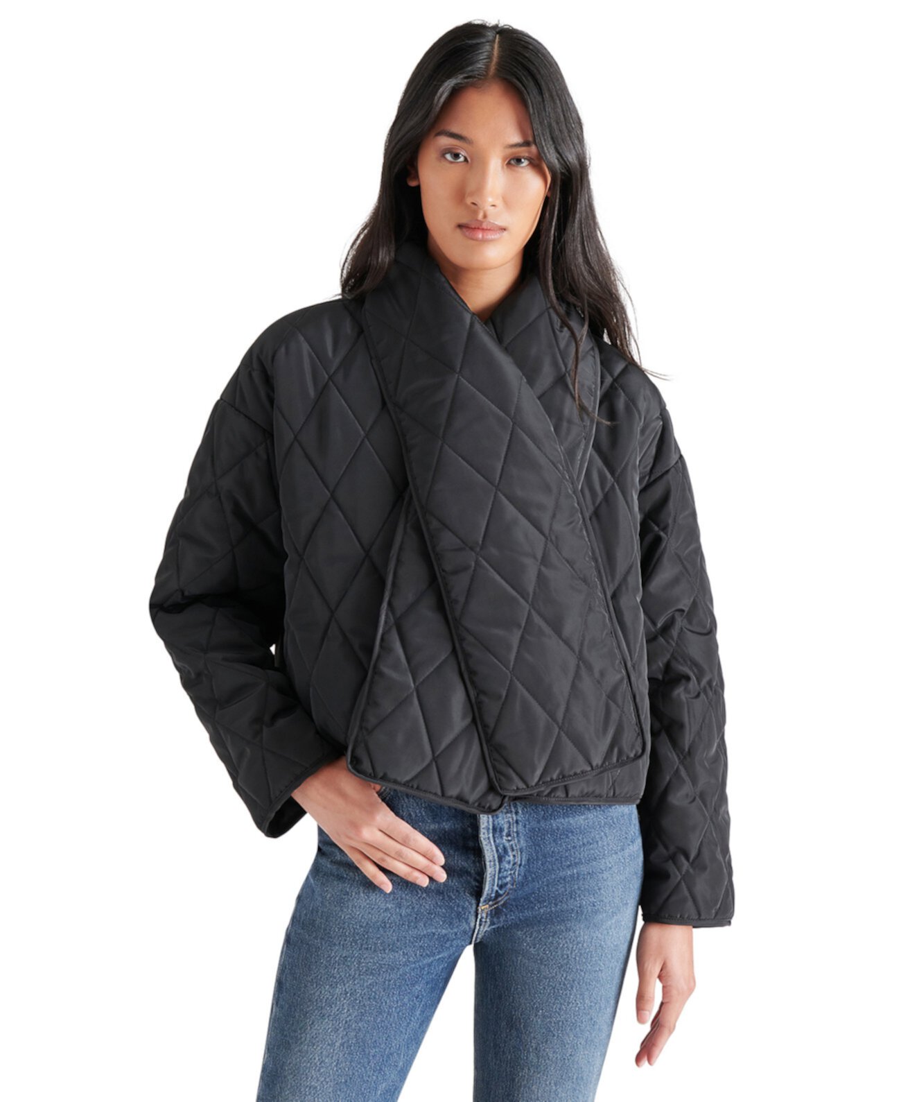 Women's Diarine Scarf Quilted Jacket Steve Madden