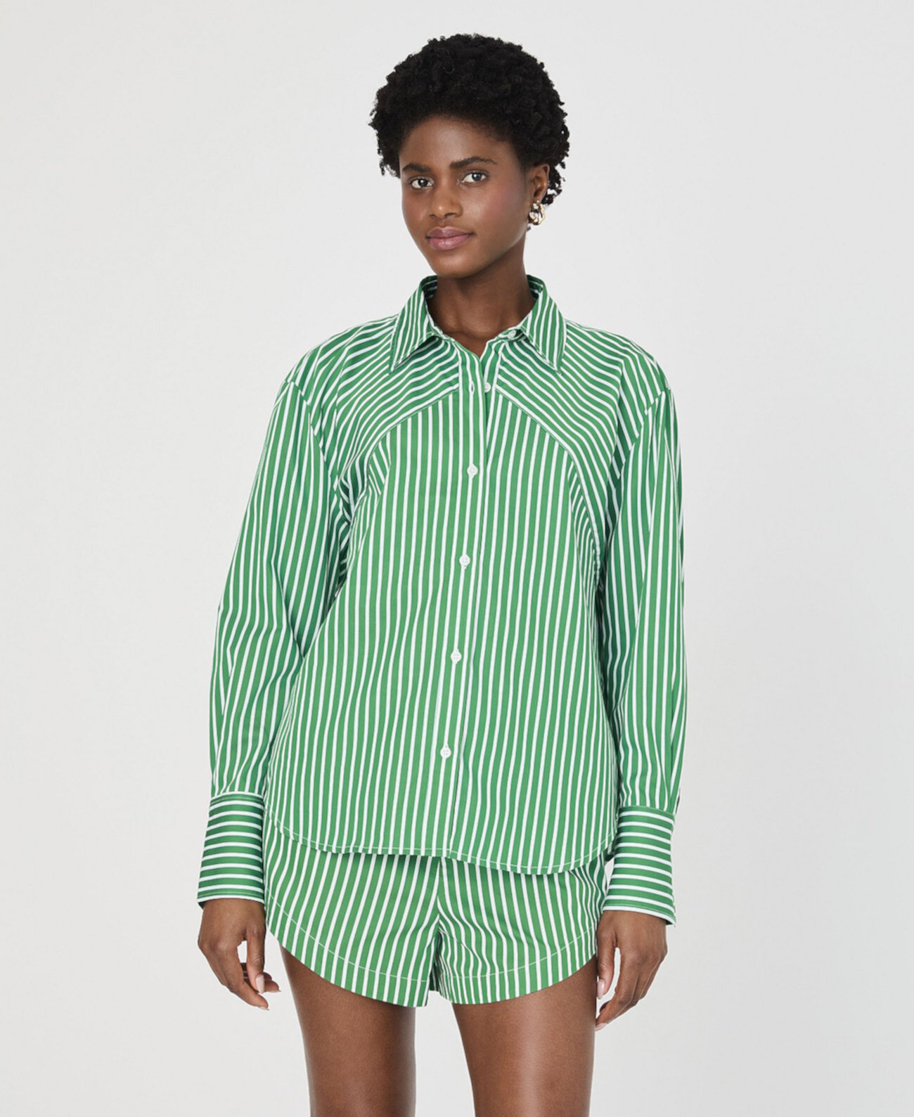 Women's Alexis Cotton Angled-Yoke Shirt French Connection