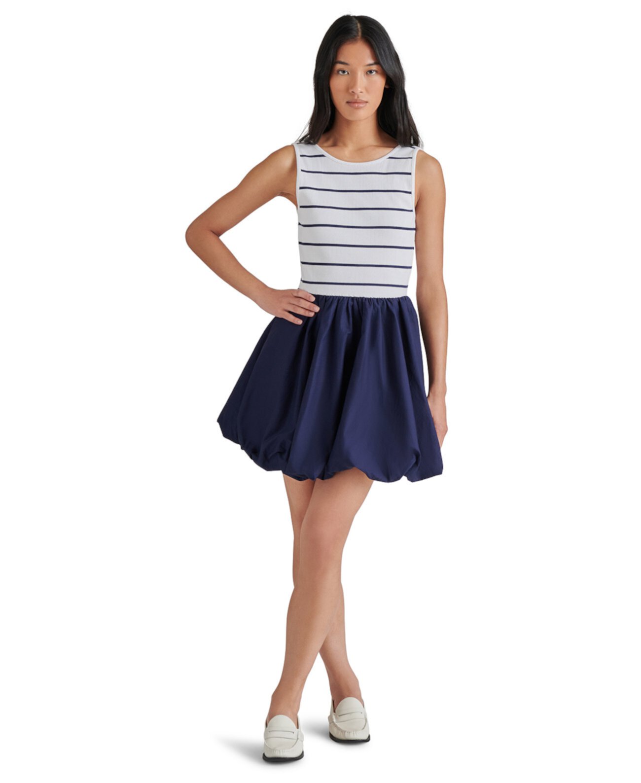 Women's Palermo Striped Bubble Hem Dress Steve Madden