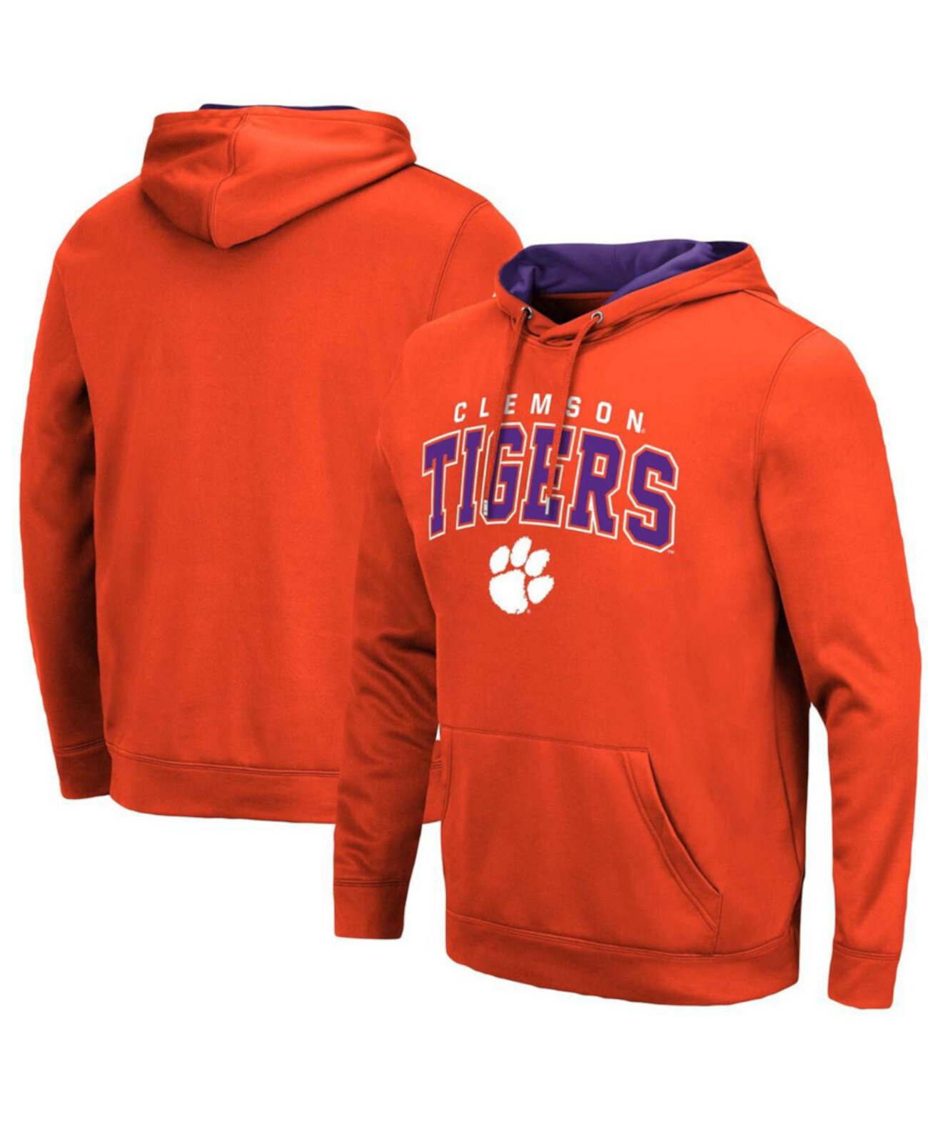 Men's Clemson Tigers Resistance Pullover Hoodie Colosseum