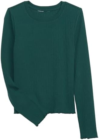 GAP Girls' Long Sleeve Ribbed Tee Gap