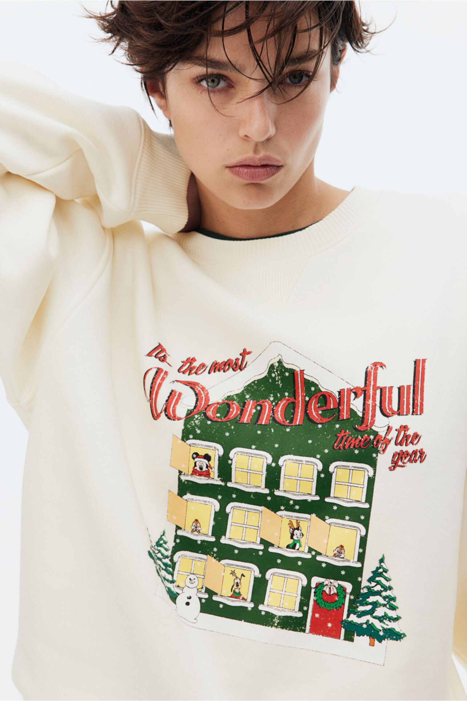 Sweatshirt with Printed Motif H&M