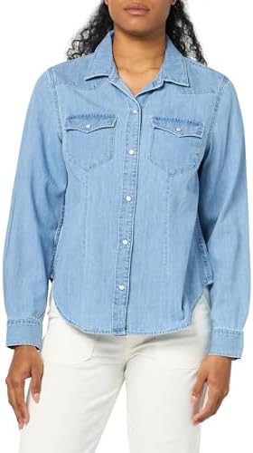 GAP Women's Western Denim Button Down Shirt Blouse Top Gap