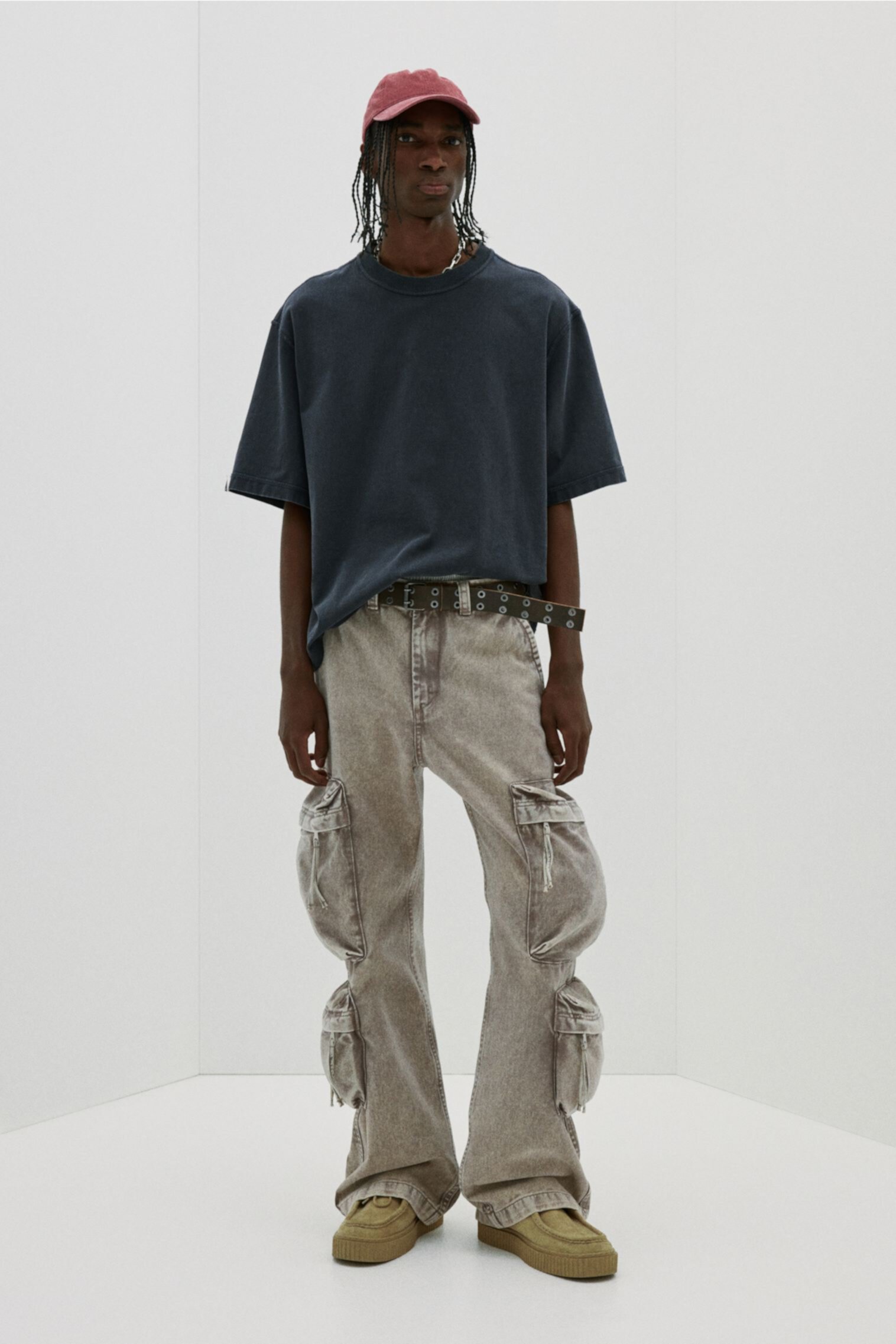 Regular-Fit Twill Cargo Pants H&M