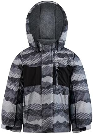 LONDON FOG Boys 3-piece Snowsuit Insulated Winter Jacket Snow Pants Skibib and Beanie London Fog