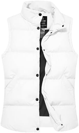 wantdo Women's Puffer Vests Thicken Winter Vest Outerwear Warm Puffy Vest Wantdo