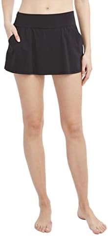 Nautica Women's Standard Mid-Rise Core Flattering Wide Waistband Swim Skirt Nautica