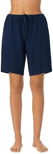 Nautica Womens Sleep Bermuda Shorts - Lightweight, Breathable Pajama Bottoms - Cotton Knit Jersey Sleepwear and Loungewear Nautica