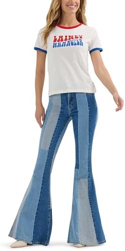 Wrangler Women's X Wilson Lainey Slim Ringer Tee Wrangler