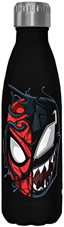 Marvel Peter Venom 17 oz Stainless Steel Water Bottle, 17 Ounce, Multicolored Marvel