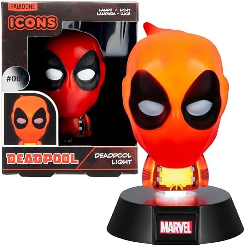 Deadpool 3D Icon Light - Officially Licensed Disney Marvel Merchandise Paladone