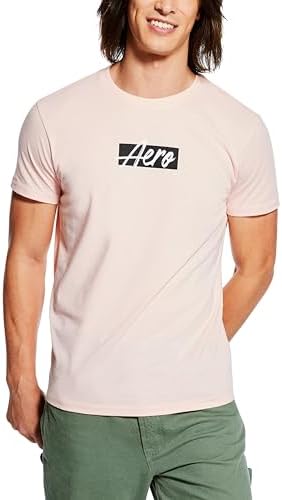 AEROPOSTALE Men's Box Logo Script Short Sleeve Tee Aeropostale