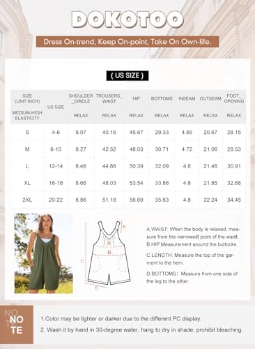 Dokotoo Women's Summer Sleeveless Waffle Knit Romper Tank Tops Belt Jumpsuits with Side Pockets Dokotoo