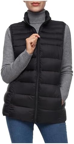 Rokka&Rolla Women's Lightweight Quilted Puffer Vest Rokka&Rolla