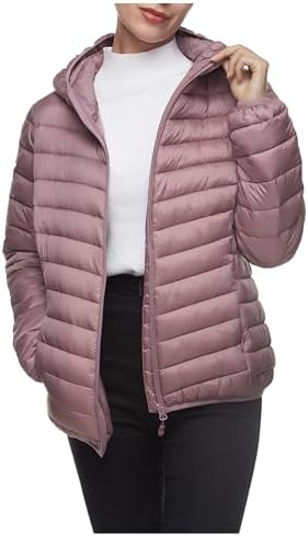 Rokka&Rolla Women's Lightweight Packable Puffer Jacket Winter Coat Rokka&Rolla